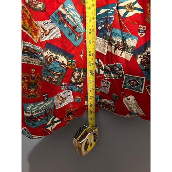 Vintage Woolrich Canadian Pacific Postcard Pattern Pleated Skirt VTG Size 8‎ - Picture 8 of 13